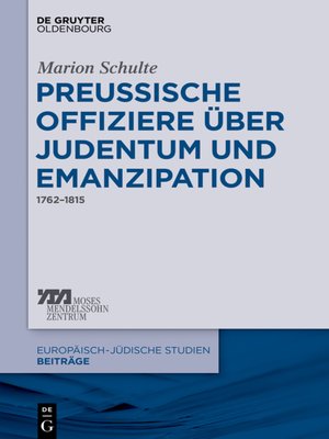 cover image of Preussische Offiziere über Judentum und Emanzipation